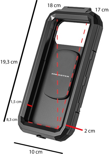 TT-950WU Titreşim Engelleyici Kablosuz ve Usb’li Tüm Motosikletlere Uygun Telefon Tutucu