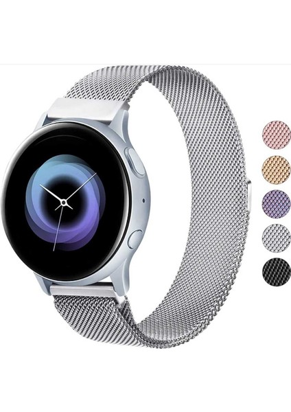 Xiaomi Mi Watch Uyumlu Mıknatıslı Örgü Metal Hasır Kordon 22MM