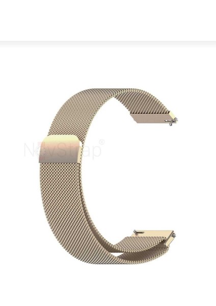 Samsung Galaxy Watch Active 2 40 44MM Uyumlu Mıknatıslı Örgü Metal Hasır Kordon modelleri