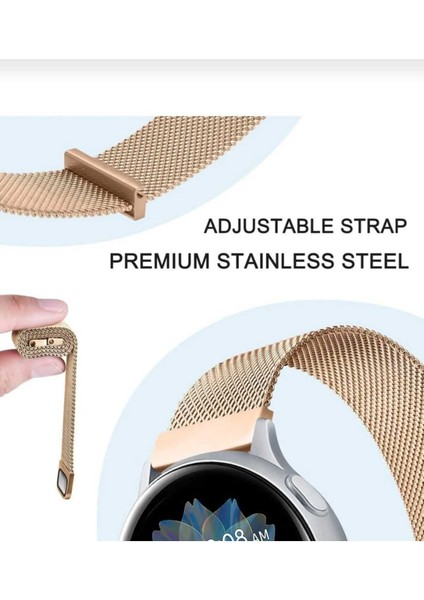 Samsung Galaxy Watch Active 2 40 44MM Uyumlu Mıknatıslı Örgü Metal Hasır Kordon fırsatları
