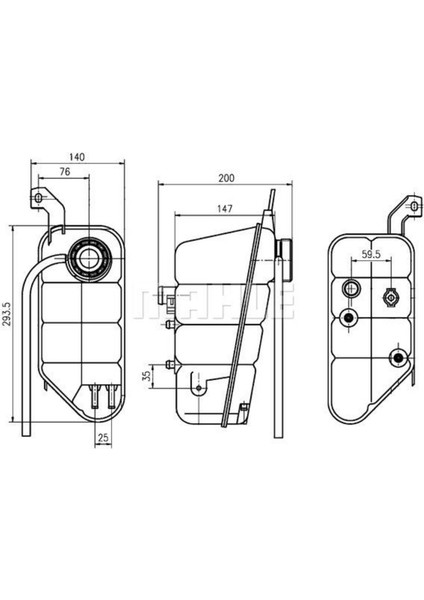 Radyator Yedek Su Deposu Mercedes W220 W463