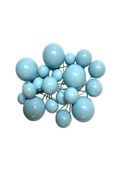 Pasta Süsleme Topu Mat Mavi