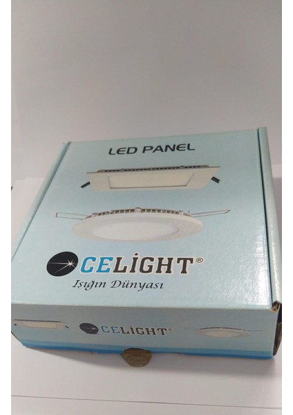 Celight 6 Watt LED Panel Kare Beyaz Kasa Beyaz Işık