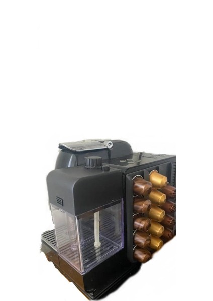Nespresso Uyumlu Kahve Kapsül Tutucu | Nespresso Kapsül Düzenleyici-Kendinden Yapışkanlı Siyah Renk