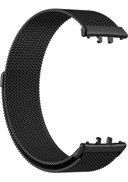 Samsung Galaxy Fit 3 R390 Uyumlu Metal Hasır Manyetik Kordon Kayış