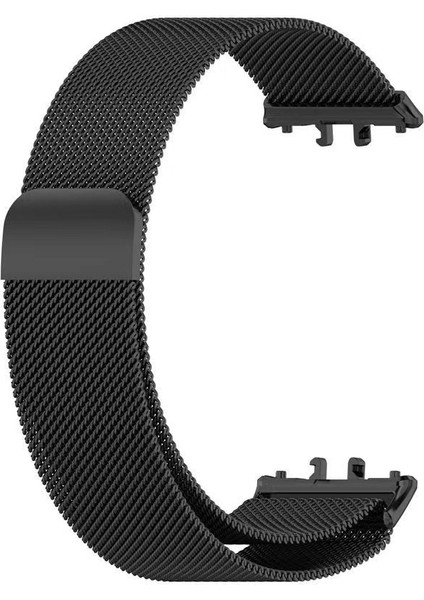 Samsung Galaxy Fit 3 R390 Uyumlu Metal Hasır Manyetik Kordon Kayış