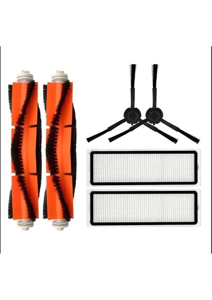 Turuncu Xiaomi Vacuum Mop Pro 2 3D Plus (STYTJ02ZHM) Robot Süpürge 6'lı Yedek Set fırsatları