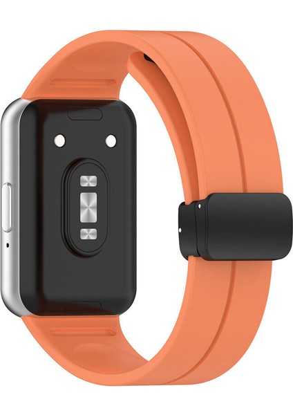 Samsung Galaxy Fit 3 R390 Uyumlu Manyetik Mıknatıslı Band Silikon Kordon Kayış