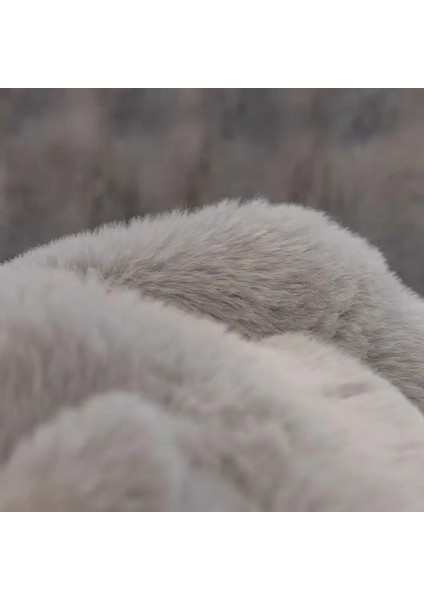 Tek Kişilik Kalın Tavşan Peluş Tv Battaniyesi (1 Adet) Çok Yumuşak indirimleri