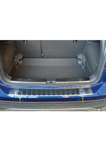 Vw T-Cross Krom Arka Tampon Üstü Koruma 2018> Paslanmaz Çelik fırsatları