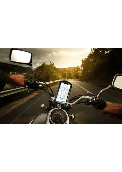 TT-900WU Titreşim Engelleyici Kablosuz ve Usb’li Tüm Motosikletlere Uygun Telefon Tutucu