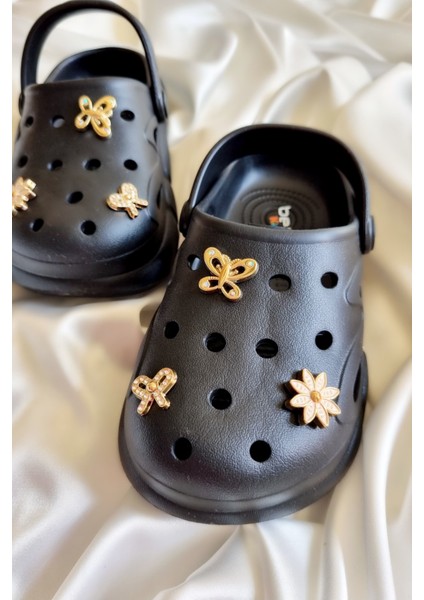 bella Taşlı Çocuk Sandalet Terlik