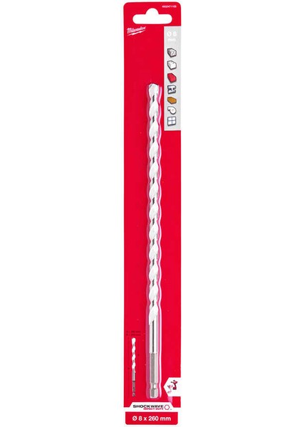 Multi Beton Matkap Ucu Hex Girişli 8X200 mm T4932471105 Mılwaukee