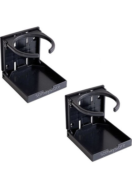 Katlanır Bardaklık Plastik Siyah 2 Adet