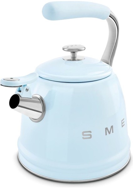 50's Style Set Üstü Düdüklü Kettle Pastel Mavi 2.3 Lt