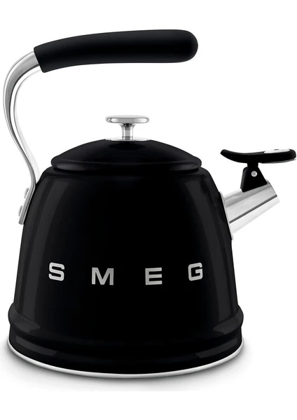 50's Style Siyah Set Üstü Düdüklü Kettle 2.3 Lt