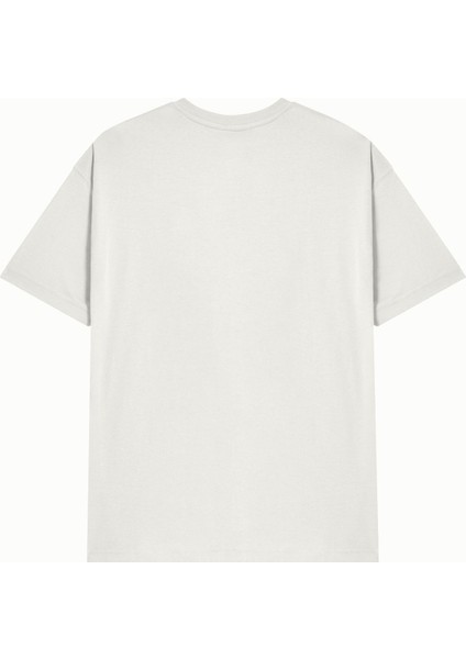 Ünisex Hanclo Baskılı Avrupa Kalıp/oversize Fit Kesim Bisiklet Yaka Kısa Kollu T-Shirt