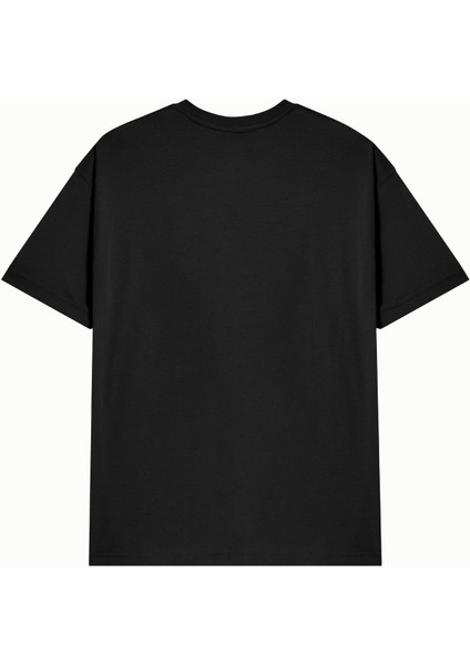 Ünisex Hanclo Baskılı Avrupa Kalıp/oversize Fit Kesim Bisiklet Yaka Kısa Kollu T-Shirt