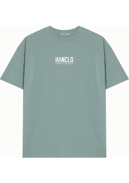 Ünisex Hanclo Baskılı Avrupa Kalıp/oversize Fit Kesim Bisiklet Yaka Kısa Kollu T-Shirt