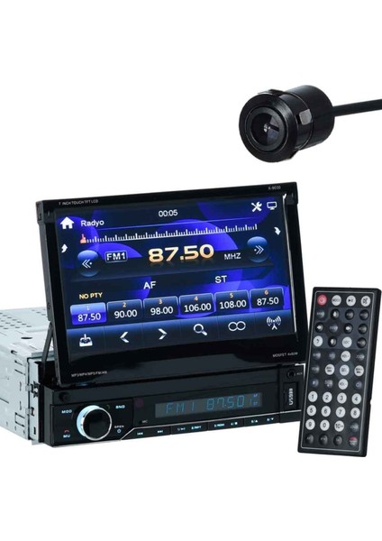 2 Yıl 4X60 W USB Sd Bluetooth Radyo Indash Oto Teyp X-9030 Bluetooth 4X60 Watt