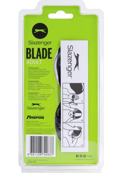 Yetişkin Yüzücü Gözlüğü Blade 2321 Smokeblackblack