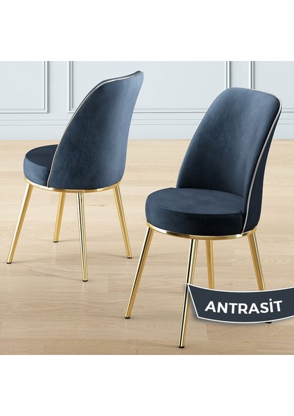 Osle Serisi 80X132 Sabit Beyaz Mutfak Masa Takımı 4 Sandalye Gold Detay fiyatları