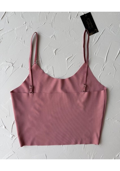 Ince Askılı Dikişsiz V Yaka Iz Yapmaz Büstiyer/croptop indirimleri