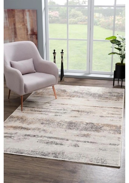 Arina , Polyester Modern Eskitme Desenli Salon Mekan Oda Halısı