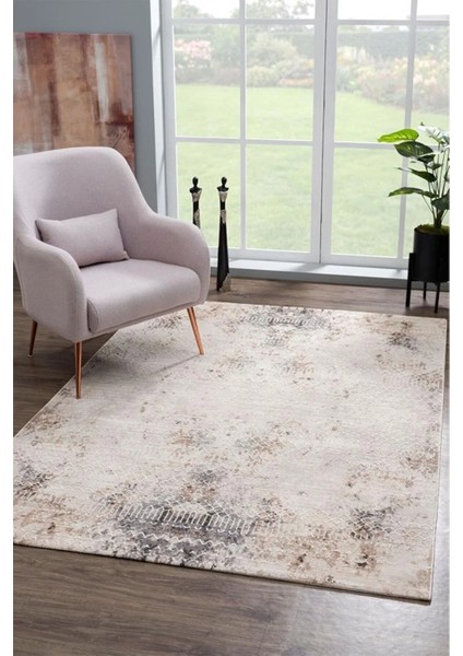 Arina , Polyester Modern Eskitme Desenli Salon Mekan Oda Halısı