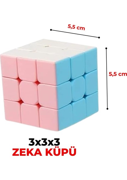 2 Adet Zeka Küpü Sabır Küpü Rübik Küp 3X3X3 Rubik Küp Neon ve Pastel Renk Akıl ve Zeka Oyunu Strateji Oyunu Turnuva Seti Yeniyıl Hediyesi Yılbaşı Hediyesi