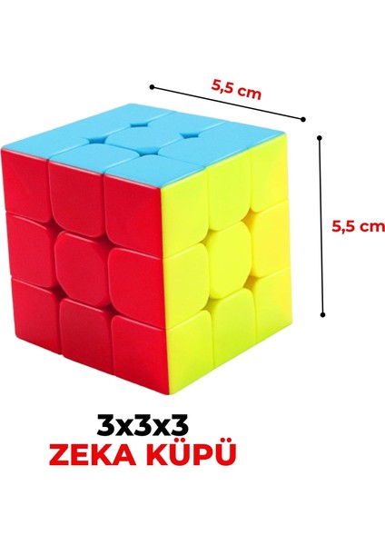 2 Adet Zeka Küpü Sabır Küpü Rübik Küp 3X3X3 Rubik Küp Neon ve Pastel Renk Akıl ve Zeka Oyunu Strateji Oyunu Turnuva Seti Yeniyıl Hediyesi Yılbaşı Hediyesi