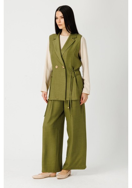 Yelek Bluz Pantolon Takım Haki modelleri