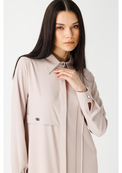 Dikiş ve Arma Detaylı Uzun Kurtarıcı Tunik Taş fiyatları