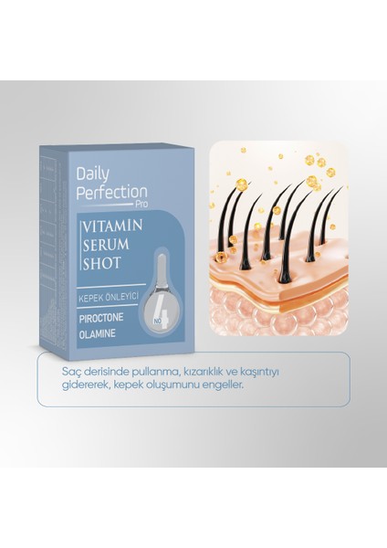 Vitamin Serum Shot No:4 Kepek Önleyici 2 x 6 ml