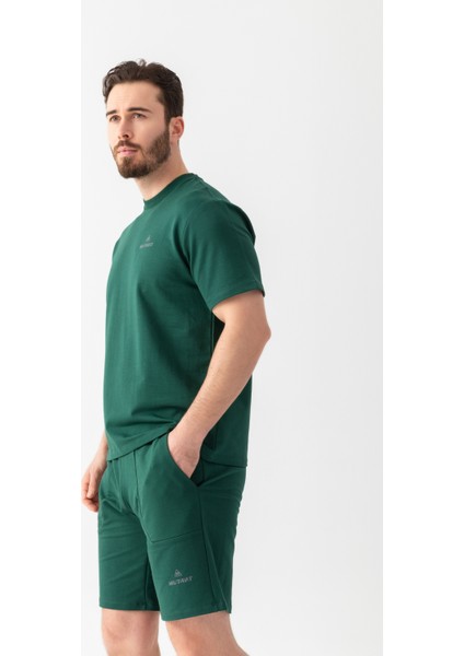 Essential Regular Fit Tişört Nefti Yeşili indirimleri