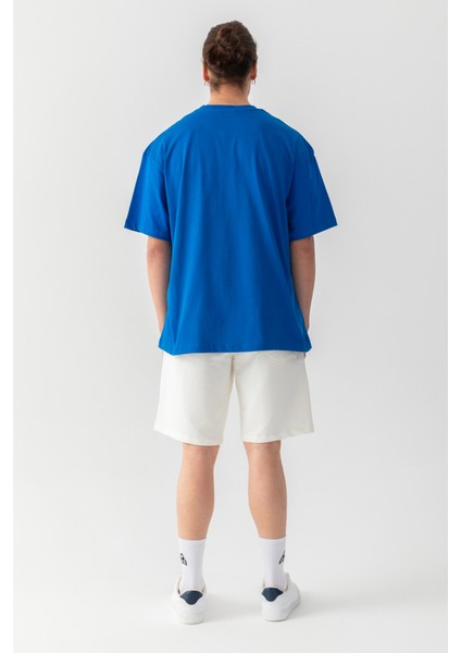 Essential Oversize Tişört Saks Mavi fırsatları