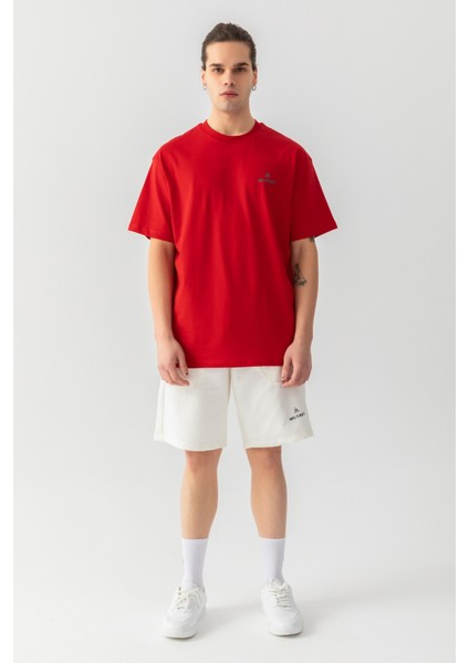 Essential Oversize Tişört Kırmızı
