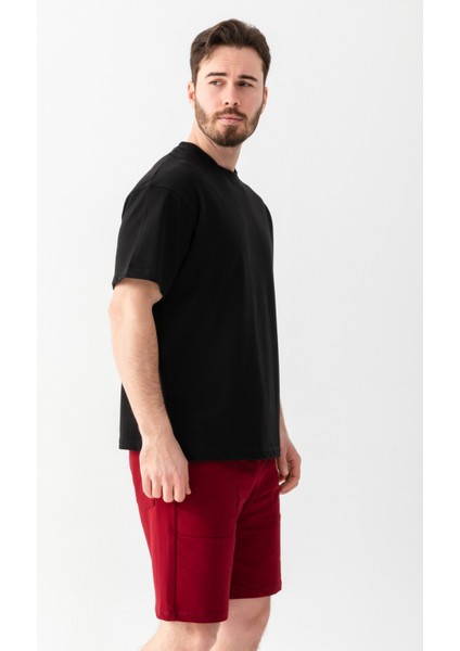 Strength Oversize Arkası Yazılı Tişört Siyah indirimleri