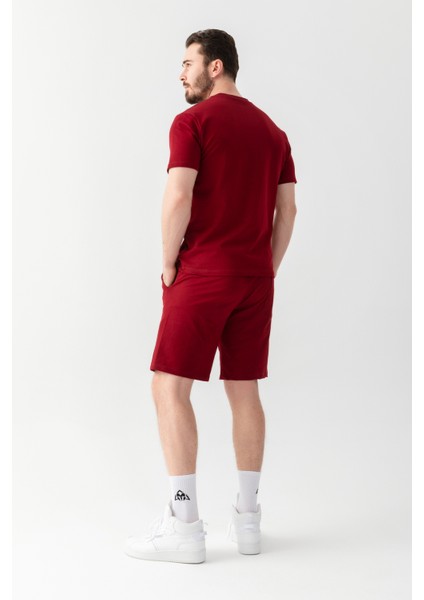 Essential Regular Fit Tişört Bordo fırsatları
