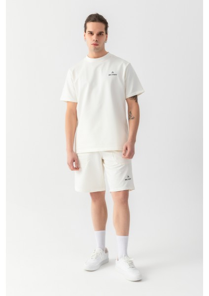 Essential Regular Fit Tişört Ekru