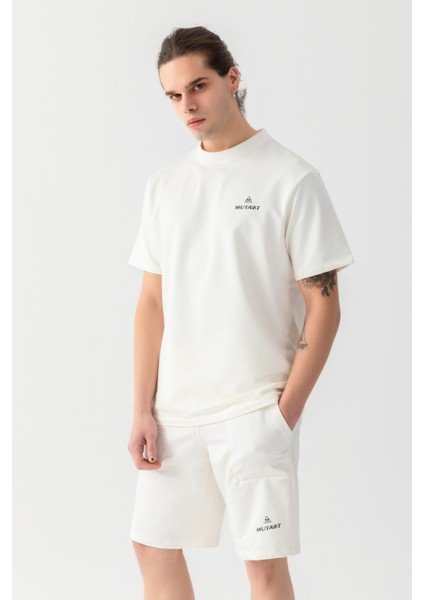 Essential Regular Fit Tişört Ekru indirimleri