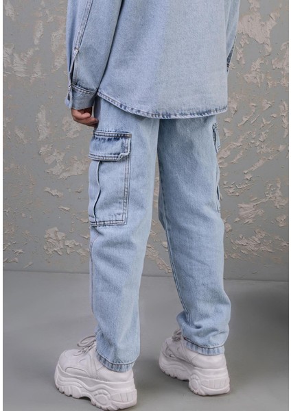 Mavi Yandan Cepli Denım Pantolon modelleri