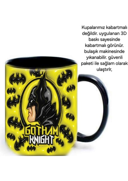 Mugs And Love Batman Gotham Knıght 3D Baskı Kupa