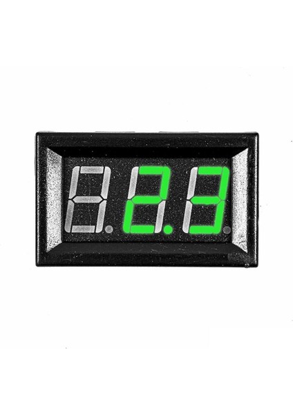 0.56" 0-100V 3 Kablolu Dc Yeşil Dijital Voltmetre - Hassas ve Kullanışlı