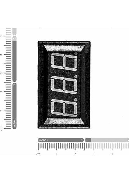 0.56" 0-100V 3 Kablolu Dc Yeşil Dijital Voltmetre - Hassas ve Kullanışlı