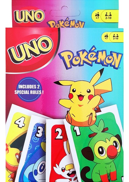 Uno Pokemon Oyun Kartı