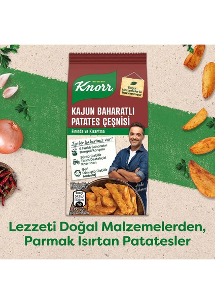 Kajun Baharatlı Patates Çeşnisi 60G X5 Adet