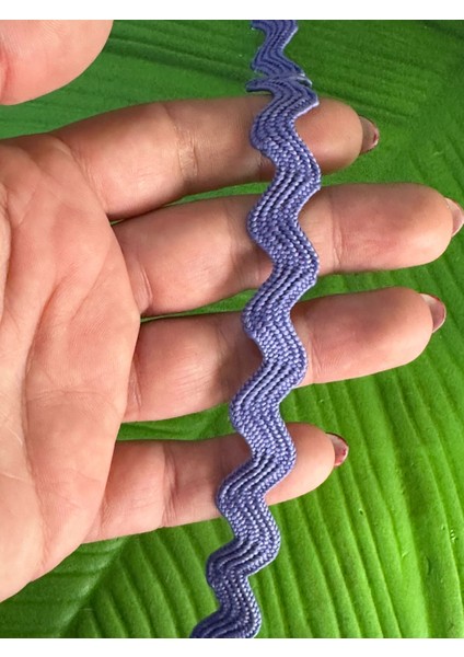 1 cm Zikzak Bide Dikiş Giyim Aksesuarı Şerit 1 Metre