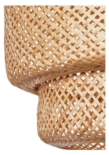 Istanbul Avize Rattan Siyah Duylu 30 cm Avize Bambu,iskandinav,bohem,modern Aydınlatma