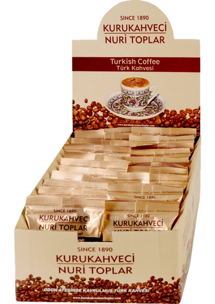 Kurukahveci Nuri Toplar Türk Kahvesi 100 gr Folyo x 24 Adet Stand Koli